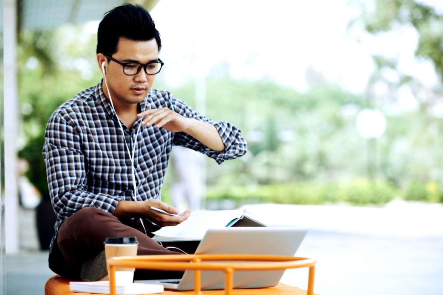 Professional web development workspace showing responsive design process